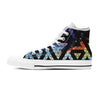 Galaxy Space Triangle Men's High Top Shoes-grizzshop