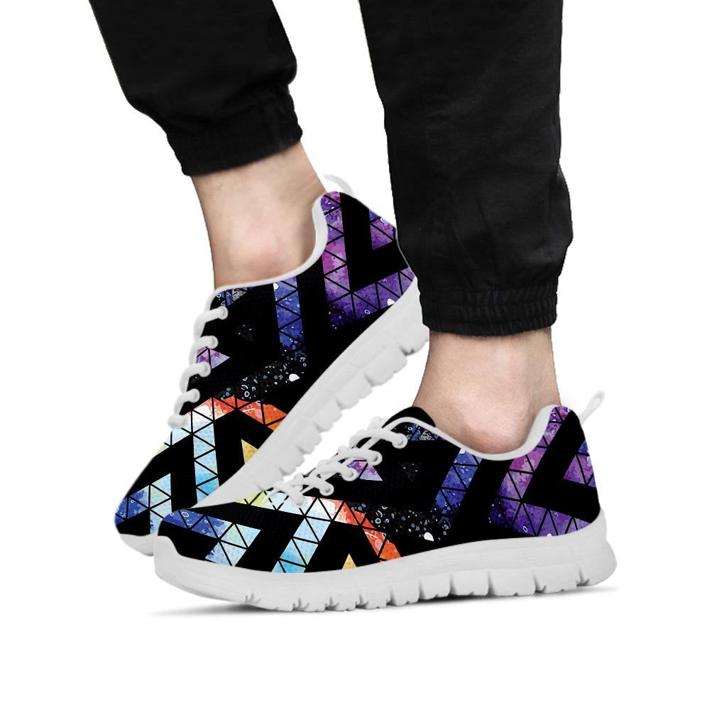 Galaxy Space Triangle Men's Sneakers-grizzshop