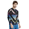 Galaxy Space Triangle Men's Sweatshirt-grizzshop