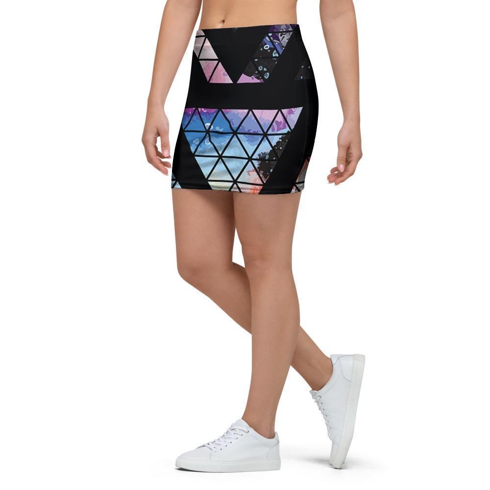 Galaxy Space Triangle Mini Skirt-grizzshop