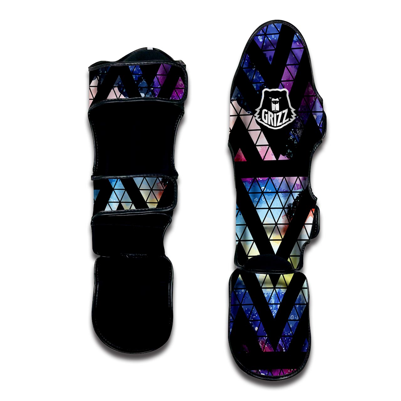 Galaxy Space Triangle Muay Thai Shin Guard-grizzshop