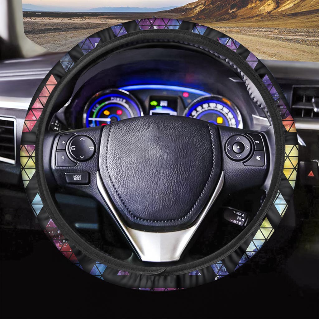 Galaxy Space Triangle Steering Wheel Cover-grizzshop