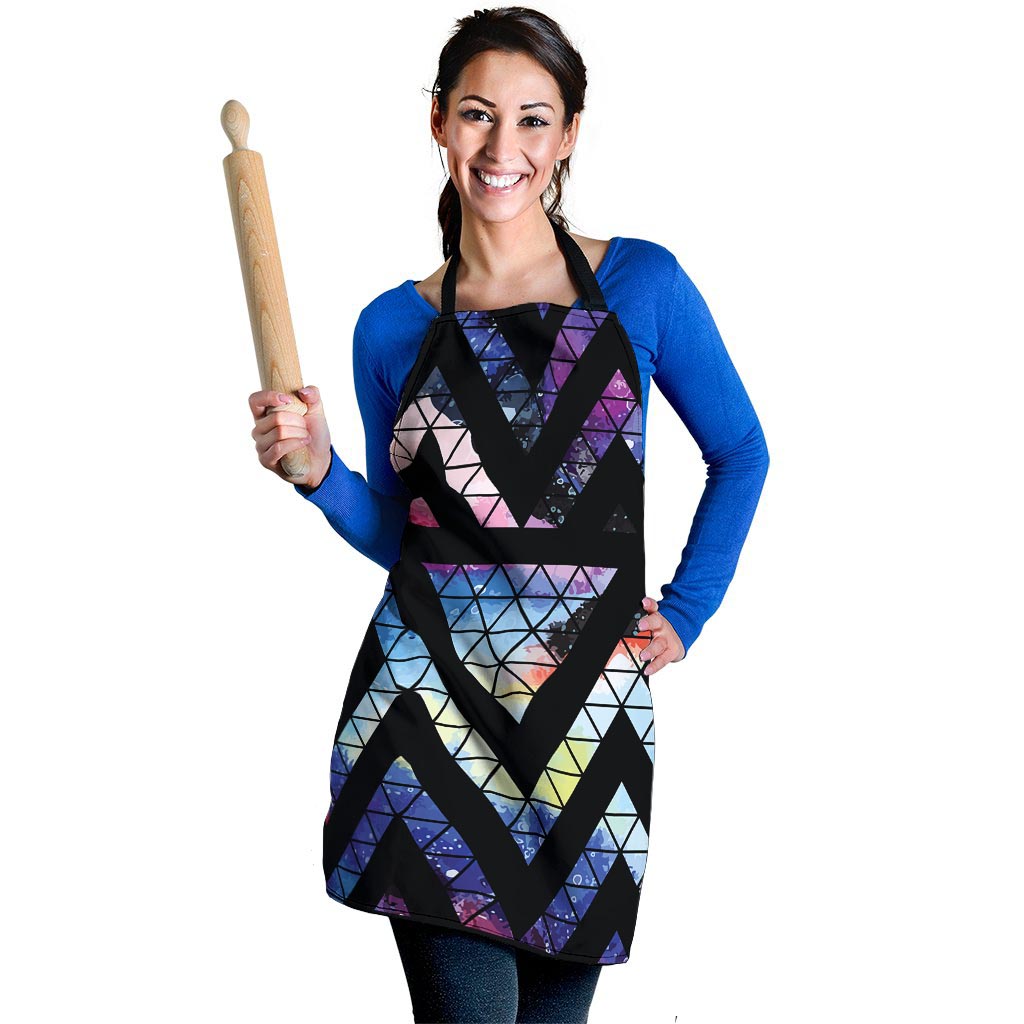 Galaxy Space Triangle Women's Apron-grizzshop