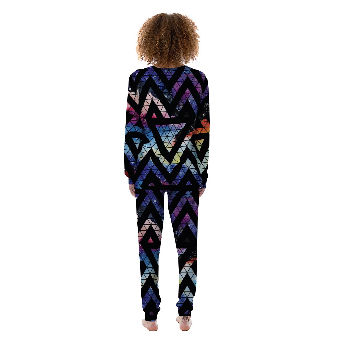 Galaxy Space Triangle Women's Pajamas-grizzshop