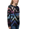 Galaxy Space Triangle Women's Sweatshirt-grizzshop