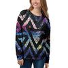 Galaxy Space Triangle Women's Sweatshirt-grizzshop