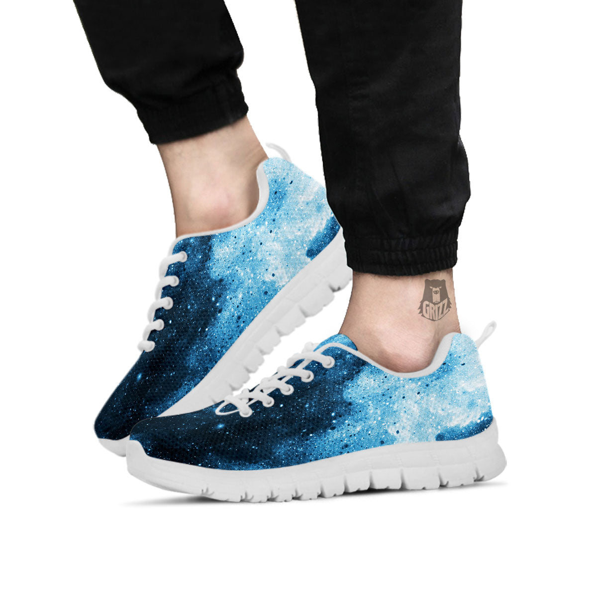 Galaxy Space White Cloud Print White Sneaker-grizzshop
