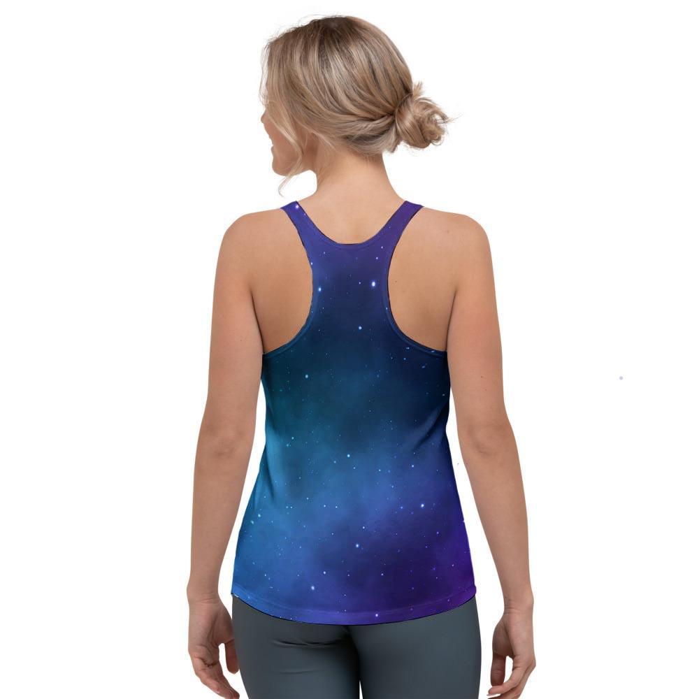 Galaxy Space Women's Racerback Tank Top-grizzshop