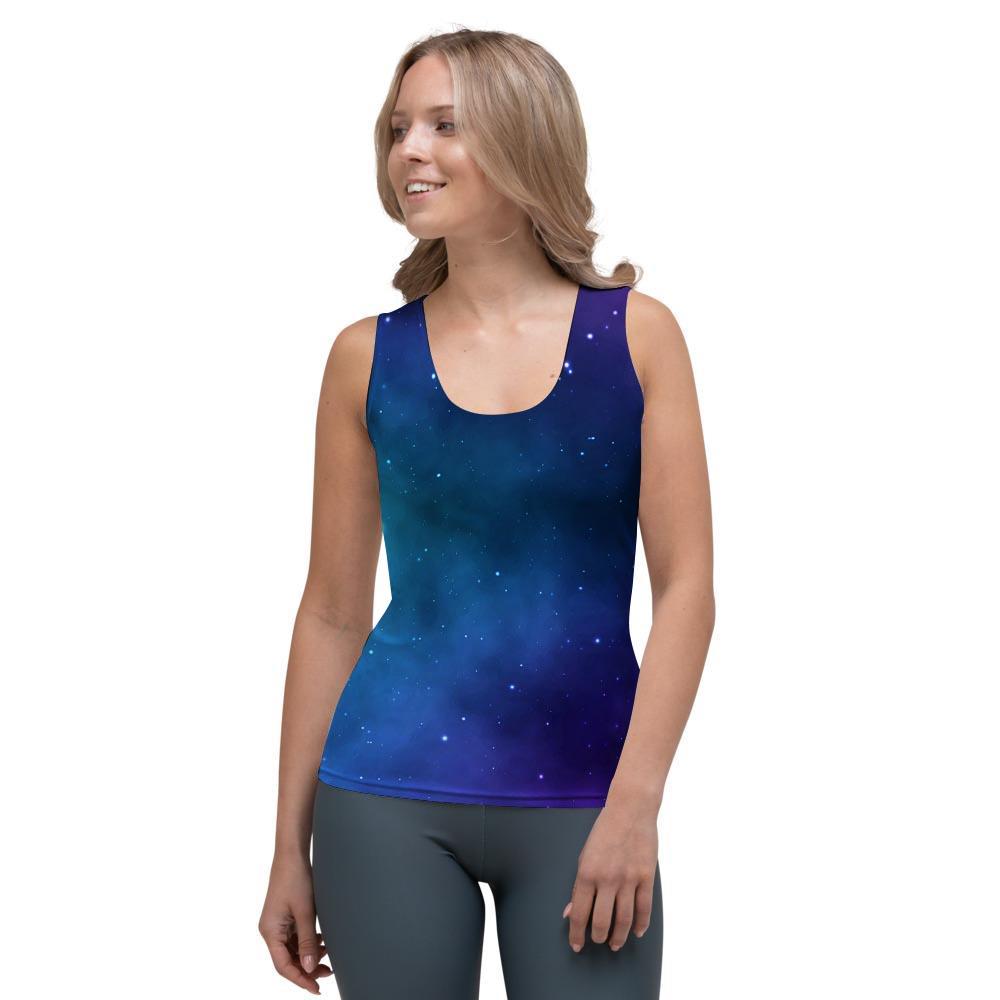 Galaxy Space Women's Tank Top-grizzshop