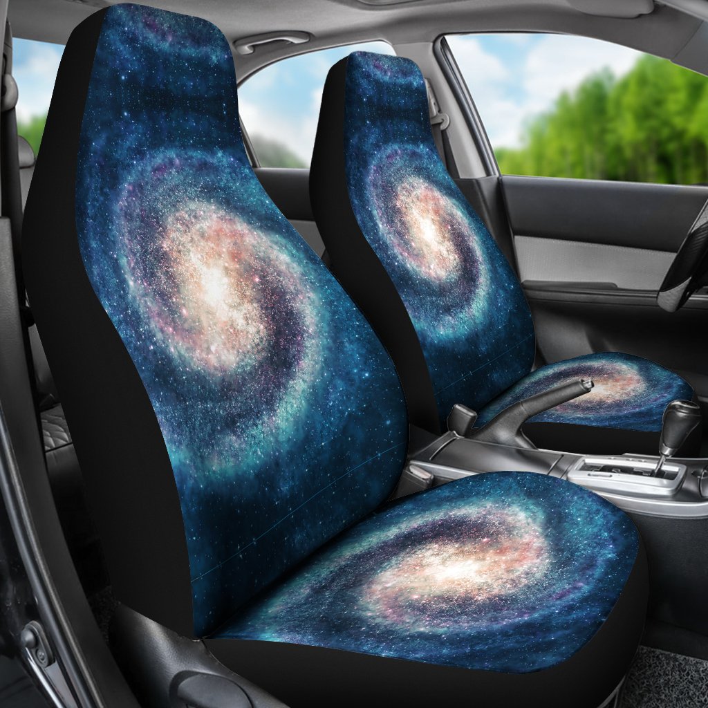 Galaxy Blue Milky Way Space Print Universal Fit Car Seat Cover-grizzshop