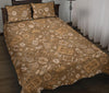 Gambling Poker Pattern Print Bed Set Quilt-grizzshop