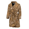 Gambling Poker Pattern Print Men Long Robe-grizzshop