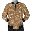 Gambling Poker Pattern Print Men's Bomber Jacket-grizzshop