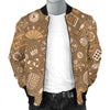 Gambling Poker Pattern Print Men's Bomber Jacket-grizzshop