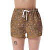 Gambling Poker Pattern Print Women's Shorts-grizzshop