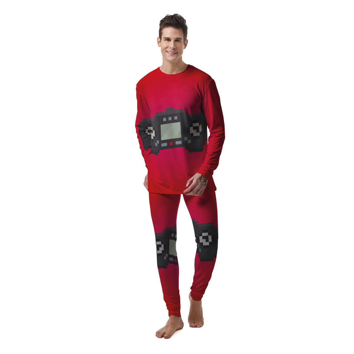 Game Items 8-Bit Pixel Print Men's Pajamas-grizzshop