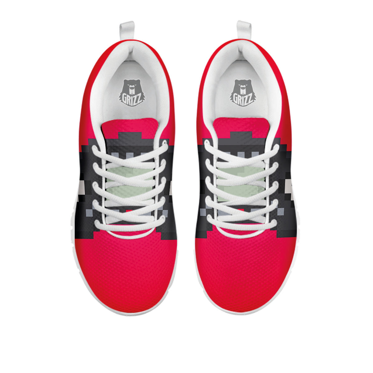 Game Items 8-Bit Pixel Print White Sneaker-grizzshop