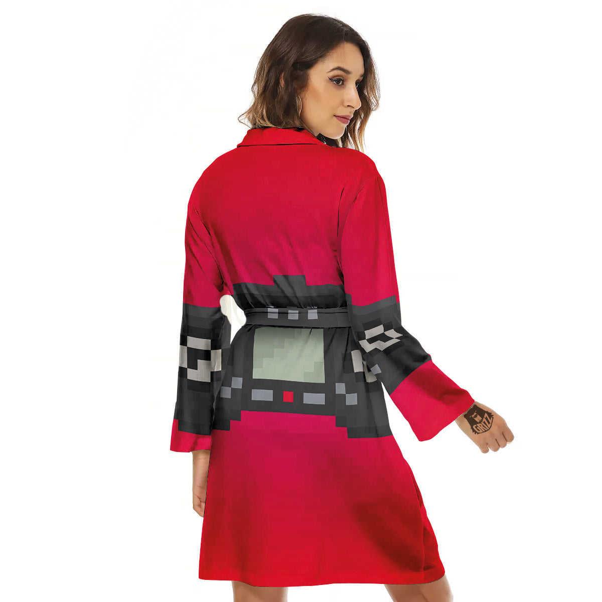 Game Items 8-Bit Pixel Print Women's Robe-grizzshop