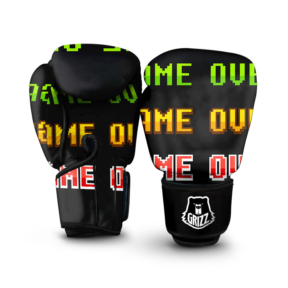 Game Over 8-Bit Print Boxing Gloves-grizzshop