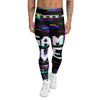 Game Over Text Glitch Effect Print Men's Leggings-grizzshop