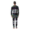 Game Over Text Glitch Effect Print Men's Pajamas-grizzshop