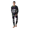 Game Over Text Glitch Effect Print Men's Pajamas-grizzshop