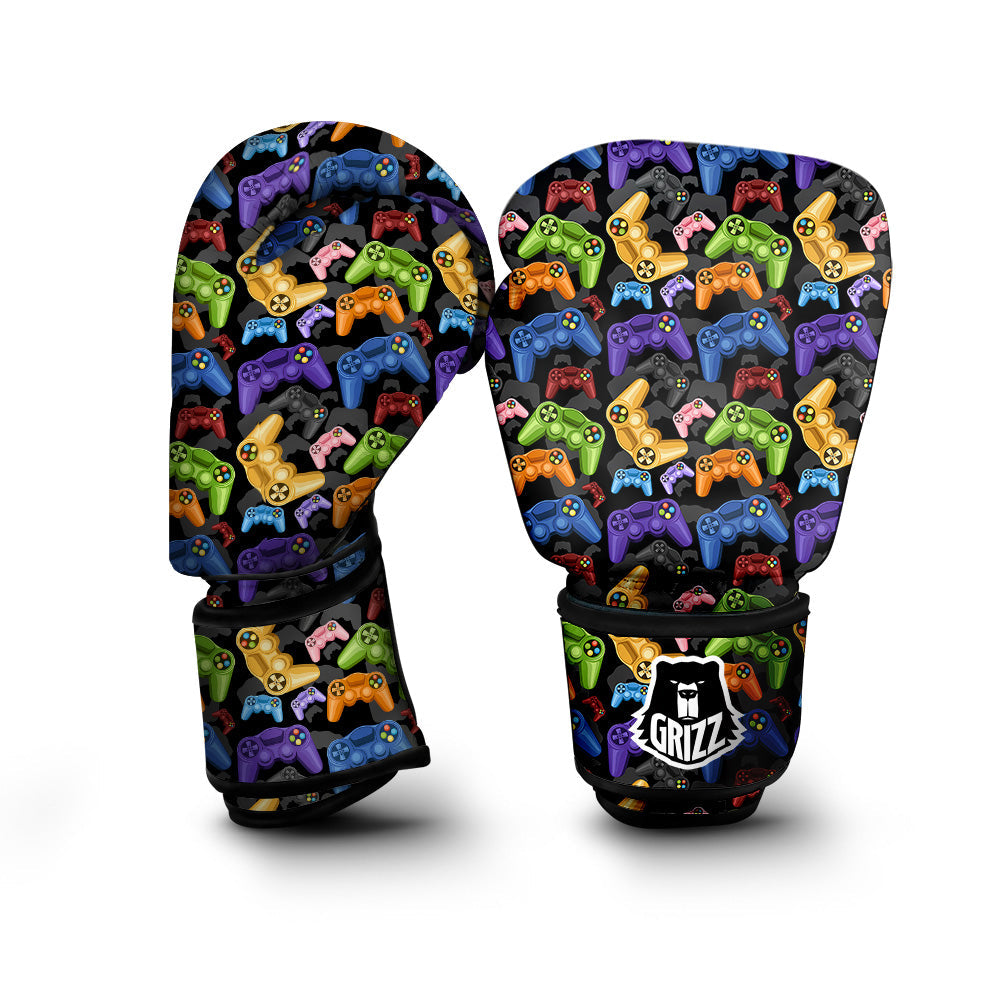 Game Pads Colorful Print Pattern Boxing Gloves-grizzshop
