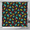 Gaming Joystick Pattern Print Bathroom Shower Curtain-grizzshop