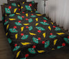 Gaming Joystick Pattern Print Bed Set Quilt-grizzshop