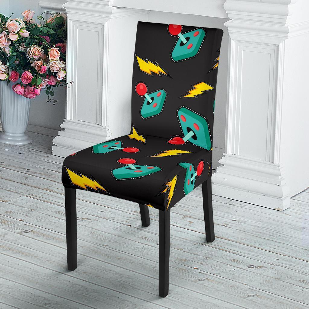 Gaming Joystick Pattern Print Chair Cover-grizzshop