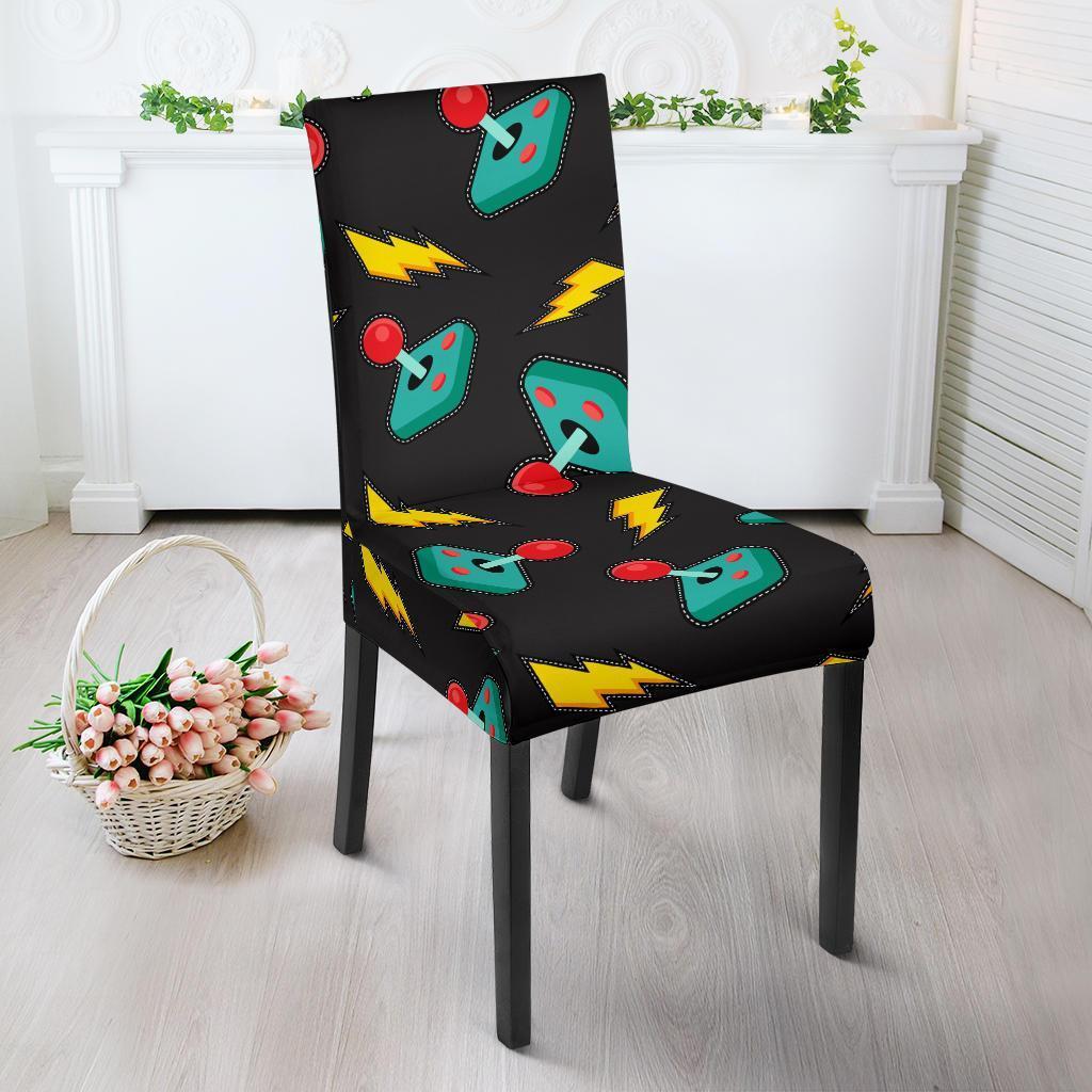 Gaming Joystick Pattern Print Chair Cover-grizzshop