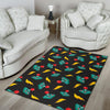 Gaming Joystick Pattern Print Floor Mat-grizzshop