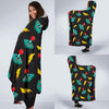 Gaming Joystick Pattern Print Hooded Blanket-grizzshop