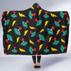 Gaming Joystick Pattern Print Hooded Blanket-grizzshop