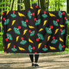 Gaming Joystick Pattern Print Hooded Blanket-grizzshop