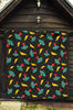 Gaming Joystick Pattern Print Quilt-grizzshop