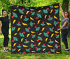 Gaming Joystick Pattern Print Quilt-grizzshop