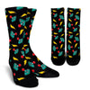 Gaming Joystick Pattern Print Unisex Crew Socks-grizzshop