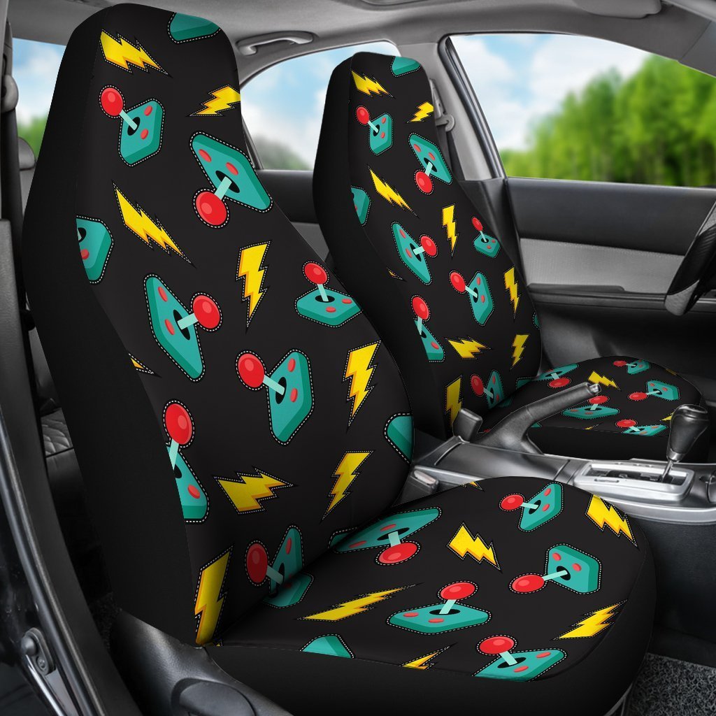 Gaming Joystick Pattern Print Universal Car Seat Cover-grizzshop