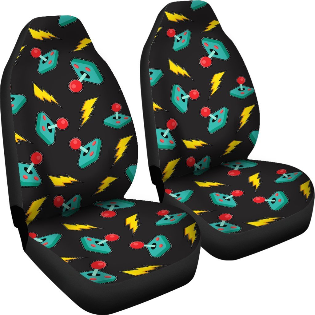 Gaming Joystick Pattern Print Universal Car Seat Cover-grizzshop