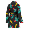 Gaming Joystick Pattern Print Women Long Robe-grizzshop