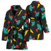 Gaming Joystick Pattern Print Women Long Robe-grizzshop