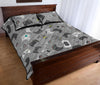 Gaming Joystick Print Pattern Bed Set Quilt-grizzshop