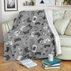 Gaming Joystick Print Pattern Blanket-grizzshop