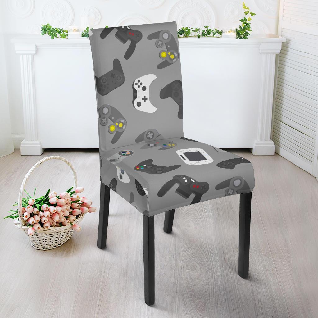 Gaming Joystick Print Pattern Chair Cover-grizzshop