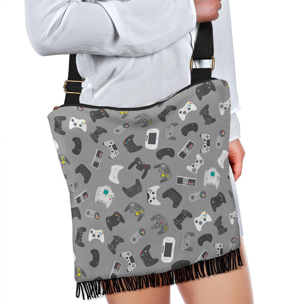 Gaming Joystick Print Pattern Crossbody bags-grizzshop