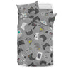 Gaming Joystick Print Pattern Duvet Cover Bedding Set-grizzshop