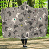 Gaming Joystick Print Pattern Hooded Blanket-grizzshop