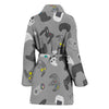 Gaming Joystick Print Pattern Women Long Robe-grizzshop