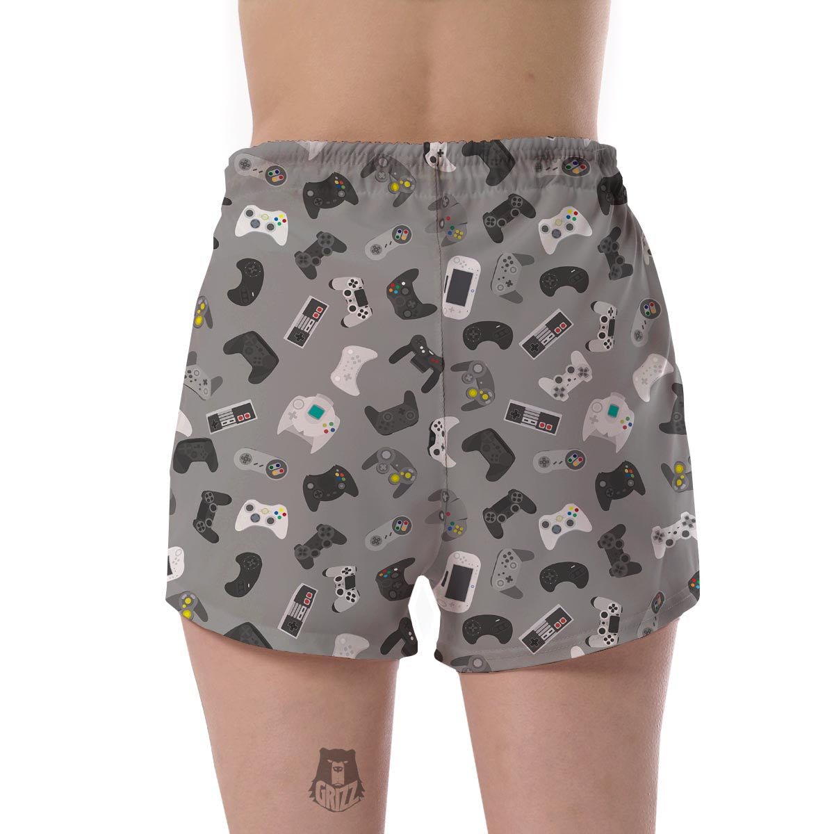 Gaming Joystick Print Pattern Women's Shorts-grizzshop